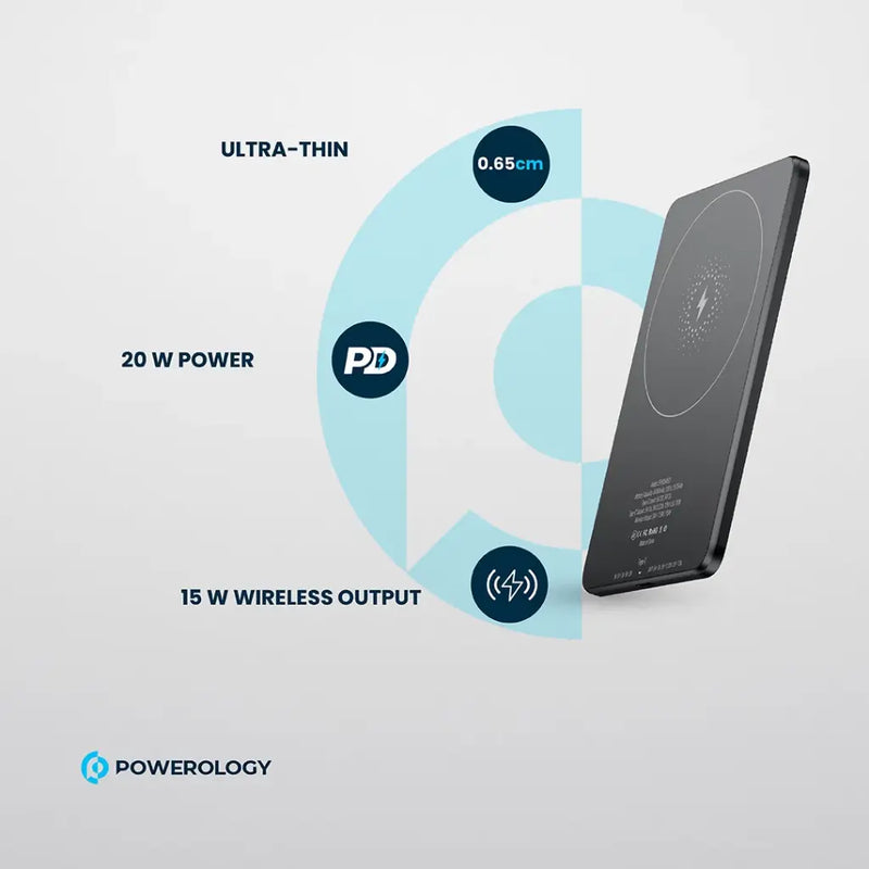 Powerology PP063 Ultra-Thin 5000mAh MagSafe Power Bank