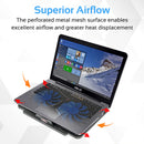 Promate AIRBASE‑1 Laptop Cooling Pad with Silent Fan – Heavy Duty Ergonomic Cooling Stand for Laptops, Notebooks, Gaming, and Professional Workstations