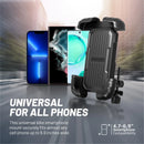 Promate BIKEMOUNT‑2 Quick‑Clamp Bike Mount for Smartphones – Heavy Duty Adjustable Smartphone Holder for Cycling, Outdoor Adventures, Commuting, and Professional Use