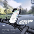 Promate BIKEMOUNT‑2 Quick‑Clamp Bike Mount for Smartphones – Heavy Duty Adjustable Smartphone Holder for Cycling, Outdoor Adventures, Commuting, and Professional Use