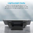 Promate DESKMATE‑5 Multi‑Level Adjustable Laptop Stand – Heavy Duty Ergonomic Laptop Riser for Office, Home, and Professional Workstations