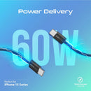 Promate EcoLine-CC200 60W USB-C Cable – High-Speed Durable Charging and Data Transfer Cable for Smartphones, Laptops, and Professional Devices