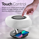 Promate HomeCloud 3-in-1 Cloud Design Wireless Speaker with LED Nightlight and Wireless Charger – Smart Multi-Function Audio System for Home, Office, and Bedroom Use