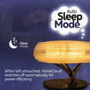 Promate HomeCloud 3-in-1 Cloud Design Wireless Speaker with LED Nightlight and Wireless Charger – Smart Multi-Function Audio System for Home, Office, and Bedroom Use
