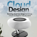 Promate HomeCloud 3-in-1 Cloud Design Wireless Speaker with LED Nightlight and Wireless Charger – Smart Multi-Function Audio System for Home, Office, and Bedroom Use