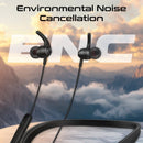 Promate LEAP-200H Wireless Neckband Earphones – Professional Heavy Duty Bluetooth Earphones for Sports, Travel, Office, and Industrial Use