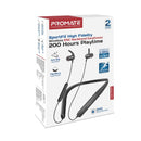 Promate LEAP-200H Wireless Neckband Earphones – Professional Heavy Duty Bluetooth Earphones for Sports, Travel, Office, and Industrial Use