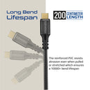 Promate POWERBOLT240-2M 240W Super Speed Fast Charging USB-C Cable – High-Power Durable Cable for Laptops, Smartphones, Tablets, and Professional Devices