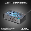 Promate POWERBRIX2-GAN65 65W Charging Station – Multi‑Port High‑Speed GaN Power Delivery Charger for Laptops, Smartphones, Tablets, and Professional Devices