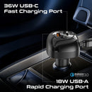 Promate POWERDRIVE-RCI81 81W Multi‑Port Car Charger – High‑Speed USB‑C & USB‑A PD Automotive Charger for Smartphones, Tablets, Laptops, and Professional Devices