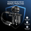 Promate POWERDRIVE-RCI81 81W Multi‑Port Car Charger – High‑Speed USB‑C & USB‑A PD Automotive Charger for Smartphones, Tablets, Laptops, and Professional Devices