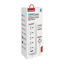 Promate POWERMATRIX‑3M 10‑Port Power Strip – Heavy Duty Multi‑Outlet Power Strip with 3 m Cable for Office, Home, Workshop, and Professional Power Distribution