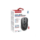 Promate Samo Dual Mode Rechargeable Wireless Mouse – Bluetooth & 2.4GHz Ergonomic High Precision Rechargeable Optical Mouse for Office, Home, Laptop, and Professional Use