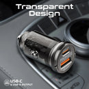 Promate TRANSDRIVE‑65W Mini Car Charger – High‑Speed USB‑C Power Delivery Car Charger for Smartphones, Tablets, and Professional Devices