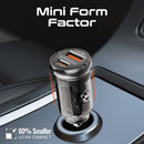 Promate TRANSDRIVE‑65W Mini Car Charger – High‑Speed USB‑C Power Delivery Car Charger for Smartphones, Tablets, and Professional Devices