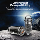 Promate TRANSDRIVE‑65W Mini Car Charger – High‑Speed USB‑C Power Delivery Car Charger for Smartphones, Tablets, and Professional Devices