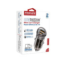 Promate TRANSDRIVE‑65W Mini Car Charger – High‑Speed USB‑C Power Delivery Car Charger for Smartphones, Tablets, and Professional Devices