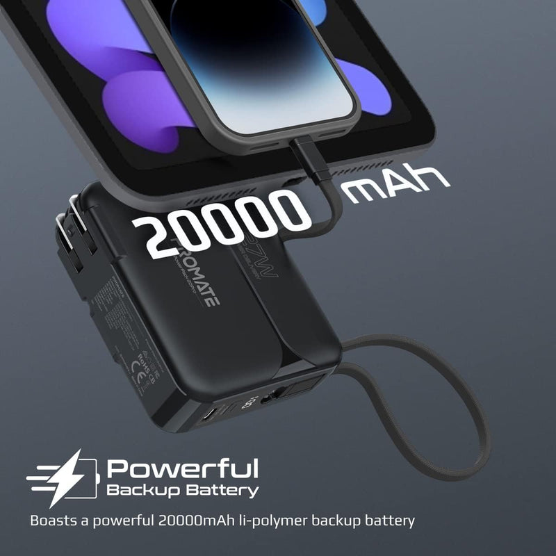 Promate PowerPack-20Pro Ultra-compact 20000mAh Fast Charging Power Bank