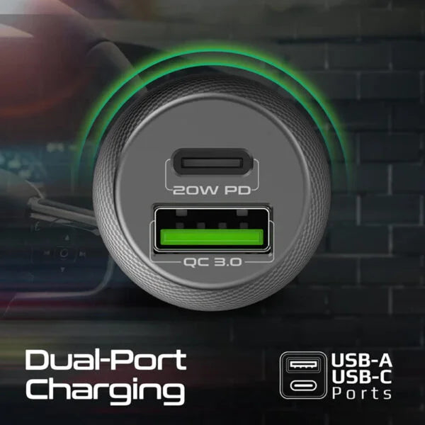 Promate DriveGear 20W Quick Mini Car Charger