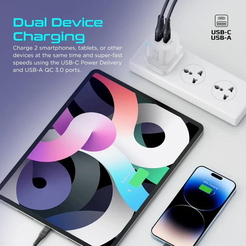 Promate Powerport-25AC 25W Power Delivery USB-C Wall Charger