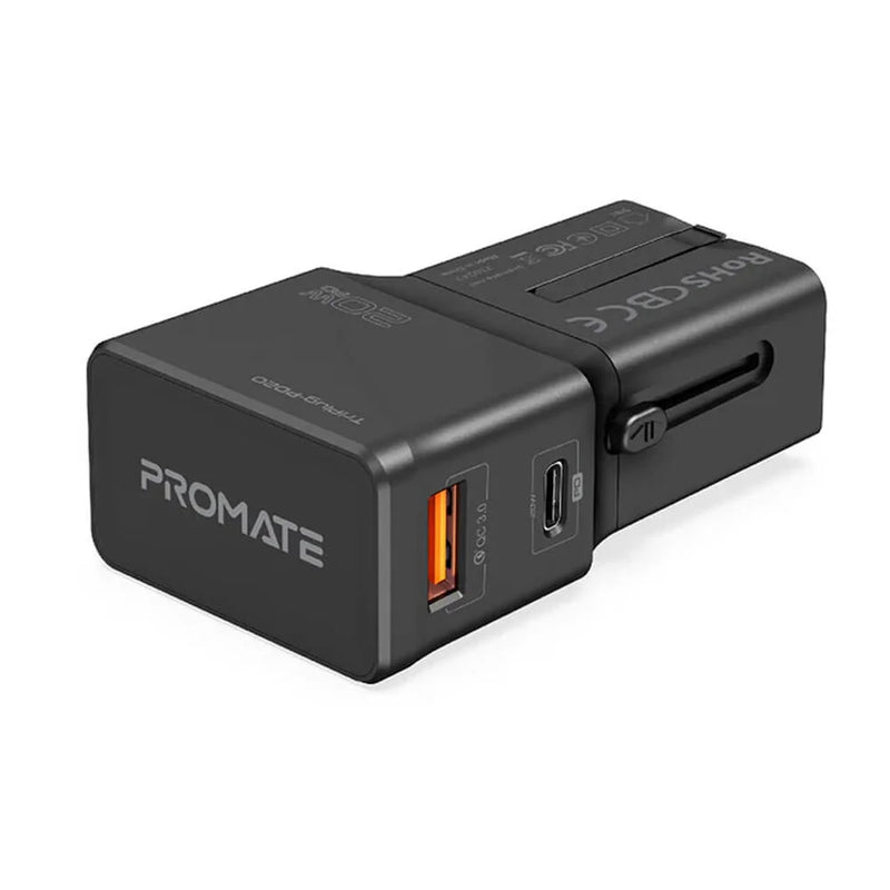 Promate TRIPLUG-IS2 Triplug Universal Travel Adapter
