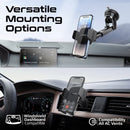 Promate TransHold-EXT Secure Smartphone Holder Kit with Multiple Mounting Options
