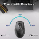 Promate UNIGLIDE EZGrip Ergonomic Wireless Mouse – Precision Engineered Wireless Mouse for Office, Gaming, Professional, and Home Use