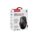 Promate UNIGLIDE EZGrip Ergonomic Wireless Mouse – Precision Engineered Wireless Mouse for Office, Gaming, Professional, and Home Use