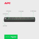 APC 6 outlet BS1363 surge protector PME6B-UK