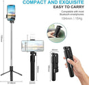 Selfie Stick R1S with Fill Light, All in One Portable Selfie Stick Tripod Phone Holder with Detachable Wireless Remote, Compatible with Android Smartphone &amp; Lightweight
