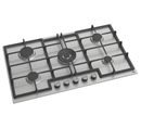 Ramtons RB/105 90CM 5-Burner Built-In Gas Hob – Sleek Stainless Steel (Inox), Powerful Flame Control, Energy-Efficient, Easy-to-Clean, Perfect for Home & Professional Kitchens
