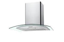 Ramtons RB/117 60CM Curved Glass Chimney Hood – Stylish Stainless Steel Kitchen Ventilation Hood with Curved Glass Canopy, Powerful Suction and Easy-Clean Filters for Smoke &amp; Odour Removal