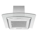Ramtons RB/117 60CM Curved Glass Chimney Hood – Stylish Stainless Steel Kitchen Ventilation Hood with Curved Glass Canopy, Powerful Suction and Easy-Clean Filters for Smoke &amp; Odour Removal