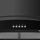 Ramtons RB/118 90CM Curved Glass Chimney Hood – Sleek Stainless Steel Kitchen Ventilation Hood with Curved Glass Canopy, Powerful Suction and Easy-Clean Filters for Smoke & Odour Removal