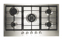 Ramtons RB/305 90CM 5-Burner Built-In Gas Hob – Stainless Steel, Powerful Flame Control, Easy-to-Clean, Durable, Perfect for Modern Kitchens & Family Cooking
