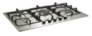 Ramtons RB/305 90CM 5-Burner Built-In Gas Hob – Stainless Steel, Powerful Flame Control, Easy-to-Clean, Durable, Perfect for Modern Kitchens & Family Cooking