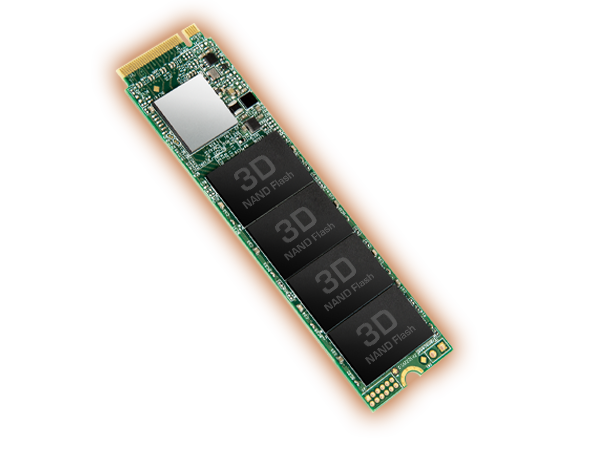 Transcend TS1TMTE110Q 1TB, M.2 2280,PCIe Gen3x4, M-Key, QLC, DRAM-less SSD 