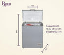 Roch RCF-180-G 140L Chest Freezer – Energy-Efficient Deep Freezer for Home &amp; Business