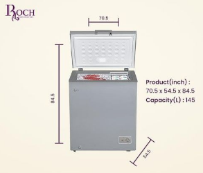 Roch RCF-180-G 140L Chest Freezer – Energy-Efficient Deep Freezer for Home &amp; Business