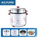 AILYONS RCX-22B01 3-In-1 Deluxe 2.2L Automatic Electric Rice Cooker – Fast Cooking, Keep-Warm Function & Durable Non-Stick Pot