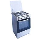 Ramtons RC/610 3G+1E 60x60 Half Inox Cooker – Powerful 3 Gas Burners + 1 Electric Plate, Durable Stainless Steel, Ideal for Home, Office & Small Commercial Kitchens