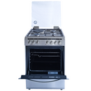 Ramtons RC/610 3G+1E 60x60 Half Inox Cooker – Powerful 3 Gas Burners + 1 Electric Plate, Durable Stainless Steel, Ideal for Home, Office & Small Commercial Kitchens