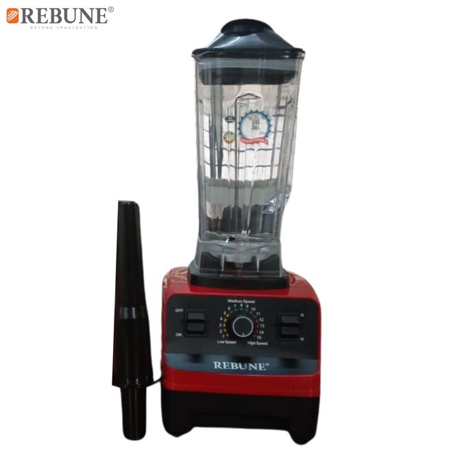 Rebune RE-2-084 Commercial Electric Blender with 2L Unbreakable Jug 1500W