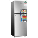 Rebune RE-2020-3 Double Doors Fridge 264L - Low Noise, Low Energy Consumption, 1000W Refrigerator with Removable Storage Drawer