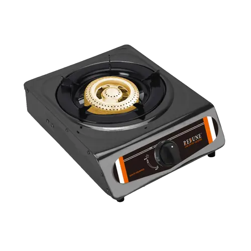 Rebune RE-4-041 Gas Stove  - Low Gas Consumption, Non-stick Gas Cooker with One Burner