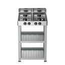 Rebune RE-4-066 4-Gas Burner Cooker with Shelves – Durable, Fast Heating, Energy Efficient