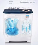 Rebune RE-XPB80-E01 8KG Twin Tub Washing Machine – Powerful Wash, Energy Efficient, Durable