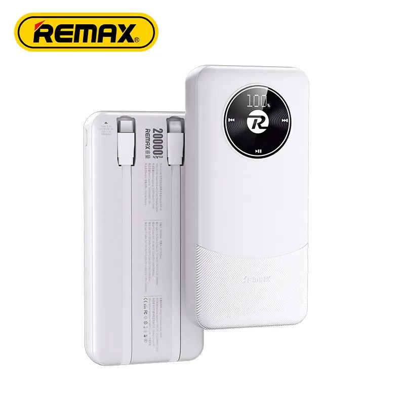 Remax RPP-38 20000mah Built In Cable 20W, 22.5W Fast Charging Power Bank 20W 22.5W