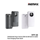 Remax RPP-38 20000mah Built In Cable 20W, 22.5W Fast Charging Power Bank 20W 22.5W