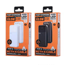 Remax FCP-2 For iPhone / Android 20000mAh Power Bank 20W PD 22.5W QC Fast Charging Built-in Cables